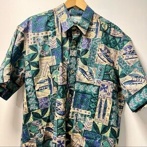 Kolekole Mens Shirt Vintage Hawaiian Button up Short Sleeves Hawaiian Shirt